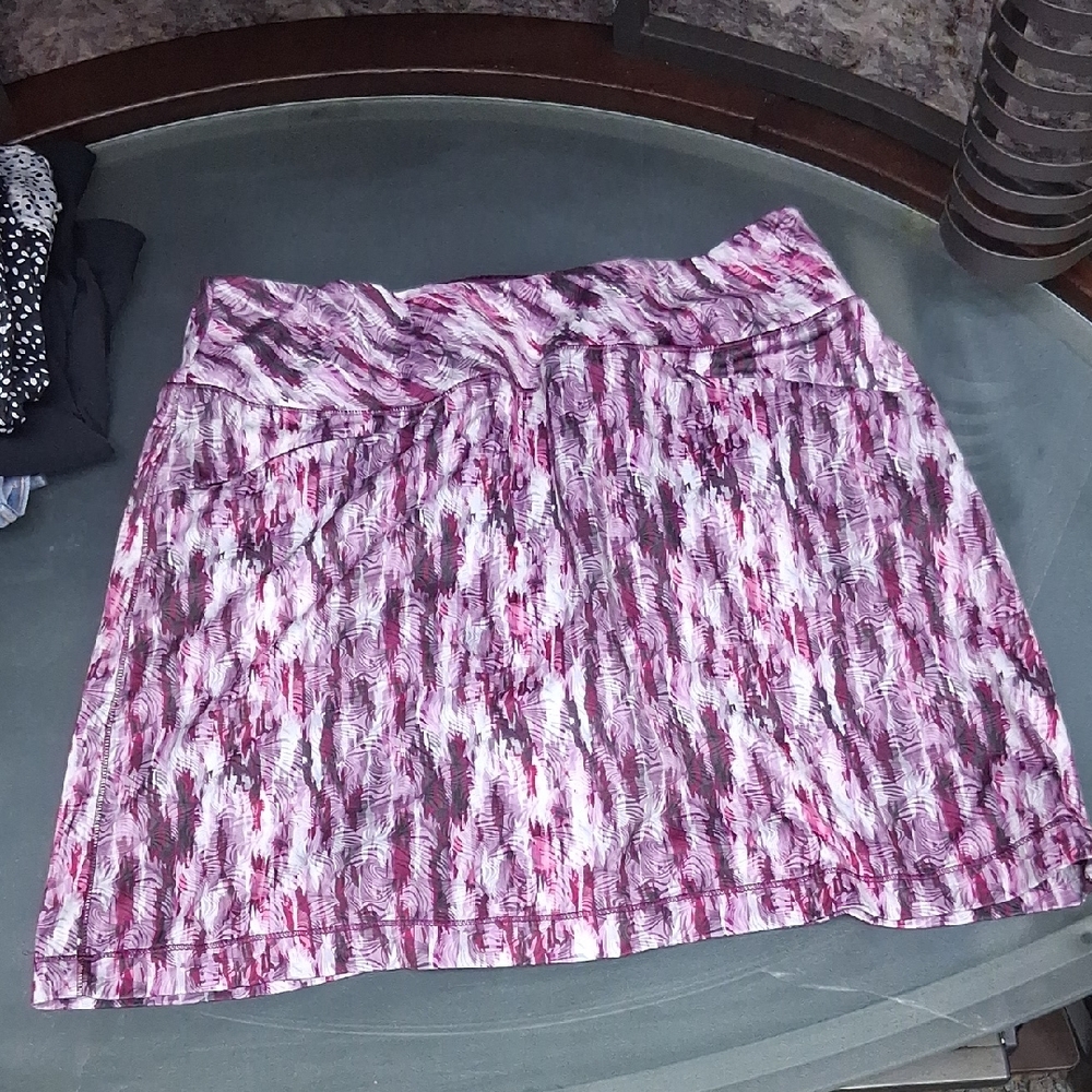 Stylish Pink and Black Women's Skirt